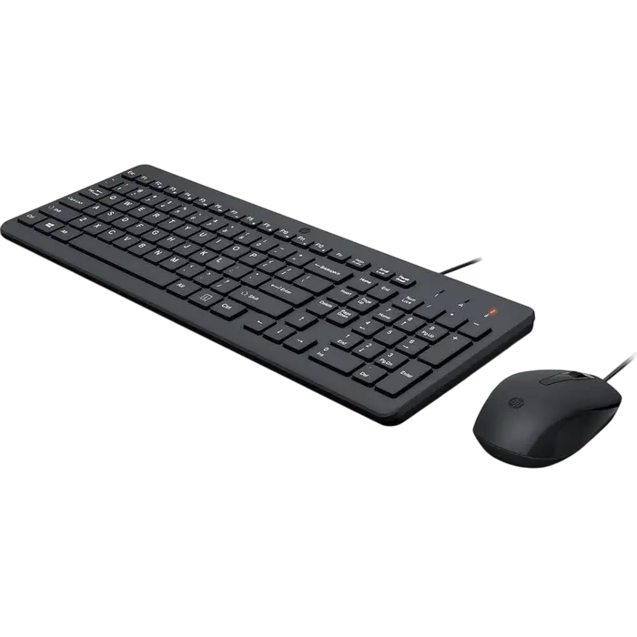 Set Tastatură + Mouse HP 150, Cu fir, Negru