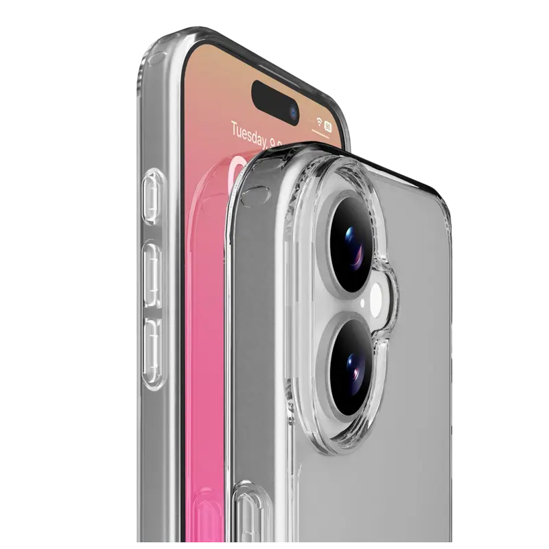 Чехол Cellularline Clear Duo для Apple iPhone 17, Прозрачный