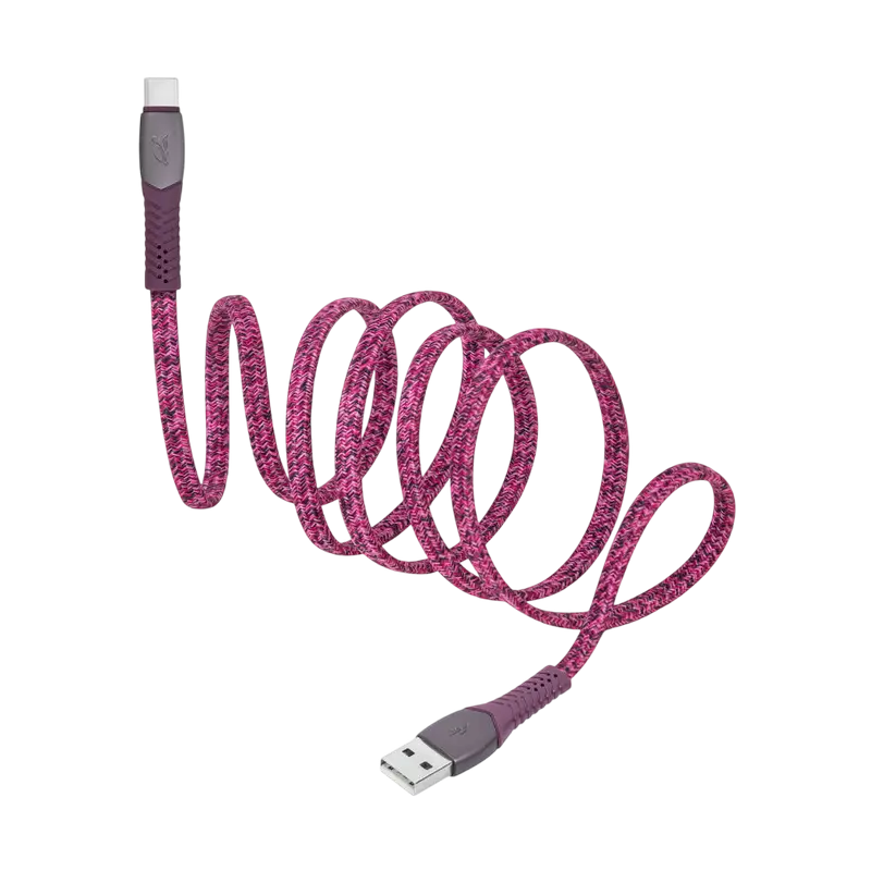 Cablul pentru încărcare și sincronizare Rivacase PS6102 RD12, USB Type-A/USB Type-C, 1,2m, Roșu