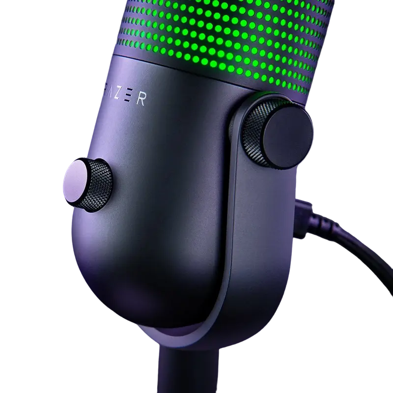 Microfon Gaming Razer Seiren V3 Chroma, Cu fir, Negru