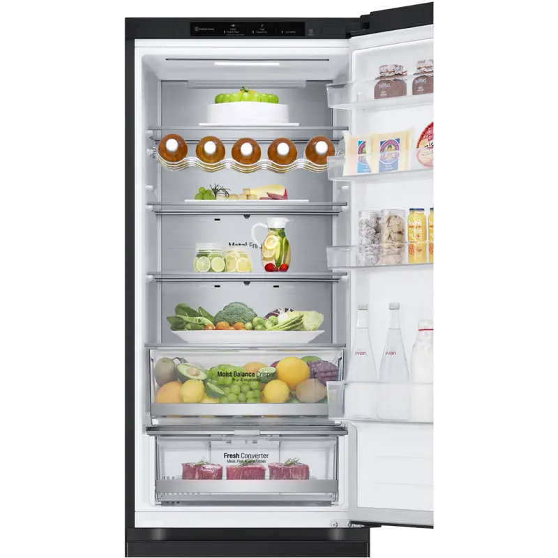 Frigider LG GBV5240DEP, DoorCooling+, Negru