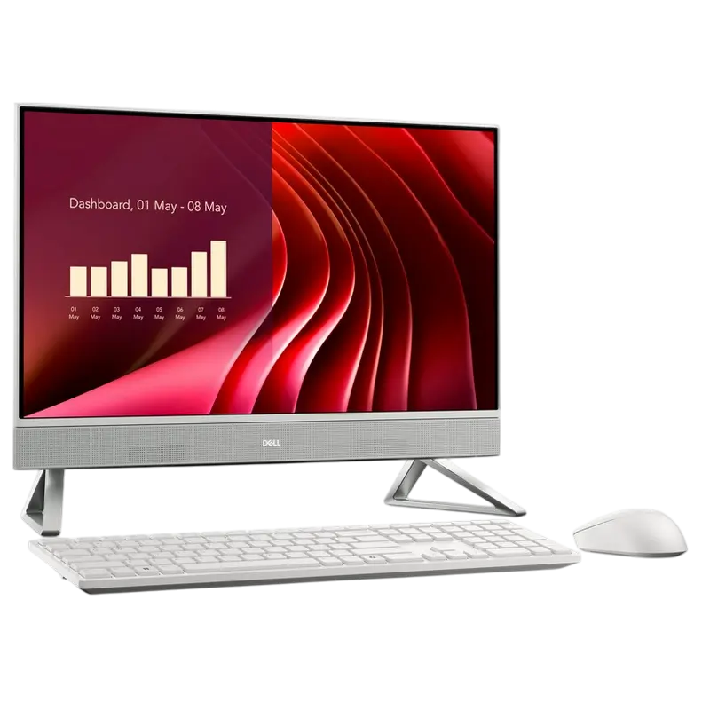 Моноблок DELL EC24250, 23,8", Intel Core Ultra 7 150U, 16Гб/1024Гб, Windows 11 Pro, Белый