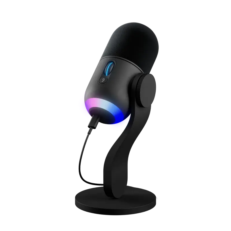 Microfon de joc Logitech Yeti GX, Analogic cablat, Negru