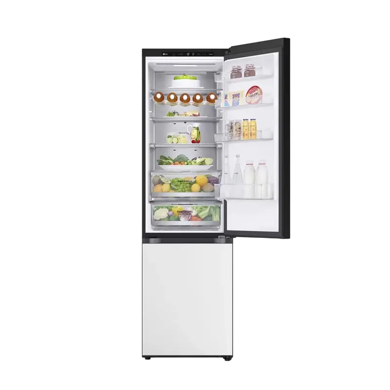 Frigider LG GBB72TW9DQ, DoorCooling+, Alb | Negru