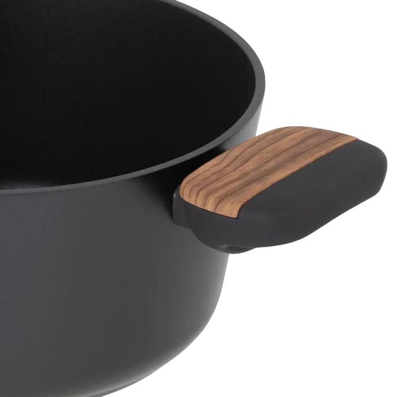 Tigaie RESTO 93187, 2.6l, 20cm, Negru, Maro