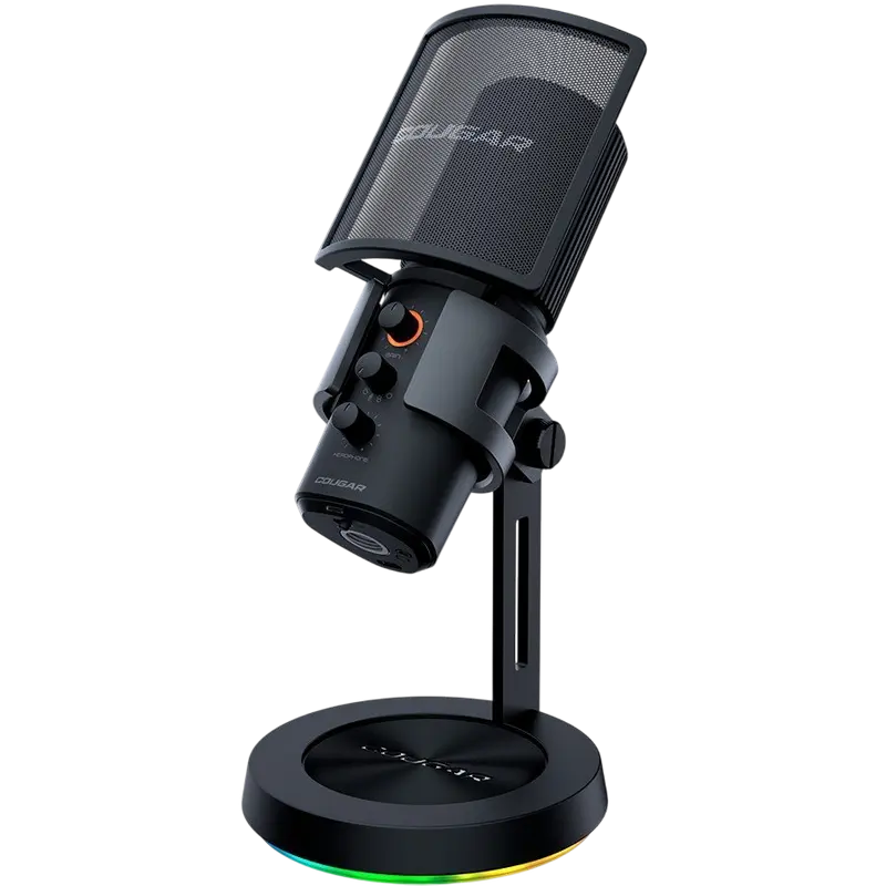 Microfon Gaming Cougar Screamer-X, Cu fir, Negru