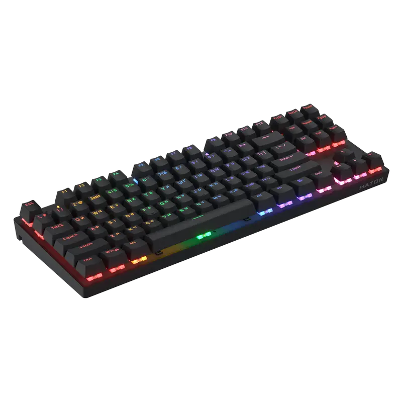Tastatură HATOR Icefall Mecha TKL, Fără fir, Negru