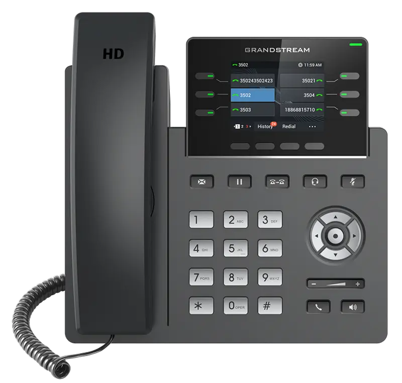 Telefon IP Grandstream GRP2613, Negru..