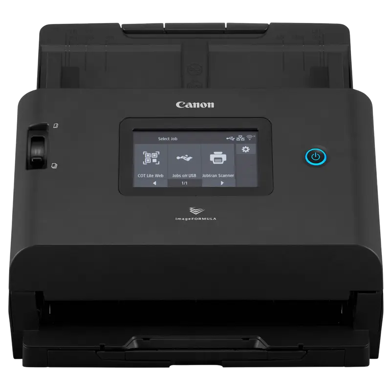 Scaner de documente cu alimentare automată Canon imageFORMULA DR-S350NW, A4, Negru