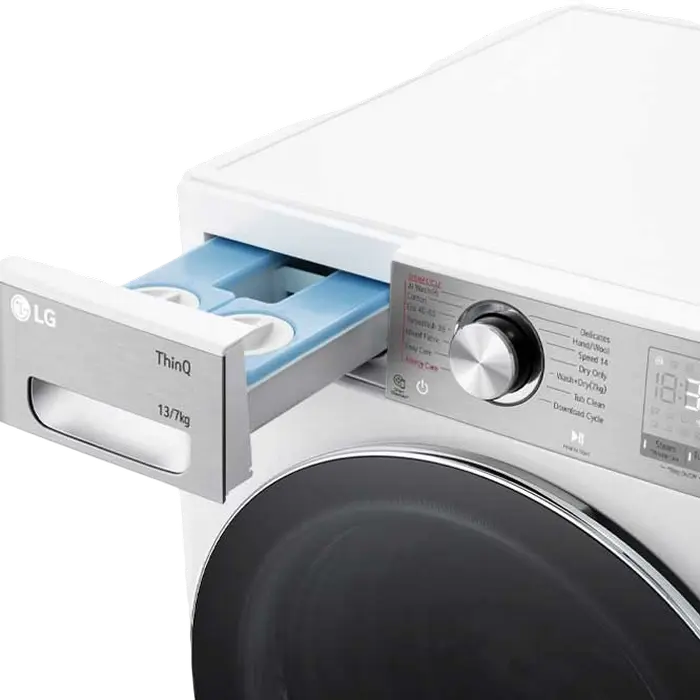 Mașină de spălat și uscat LG F4DR913P3WA, 13kg, Alb
