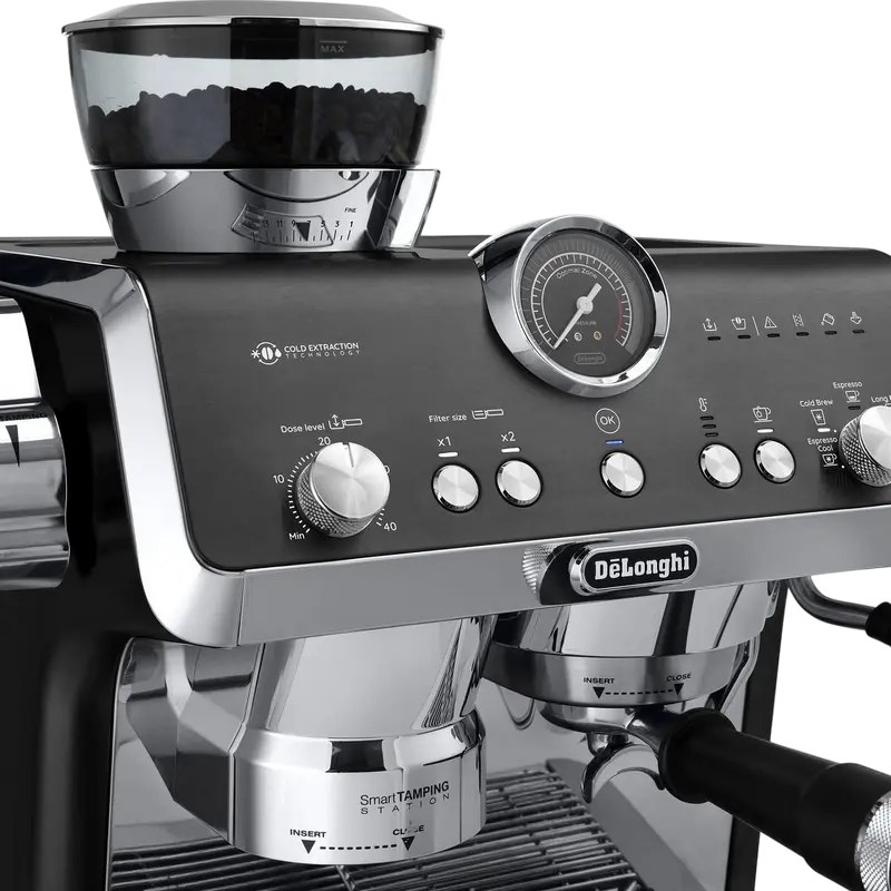 Cafetiera manuala DeLonghi EC 9555 BK, 1550W, Negru