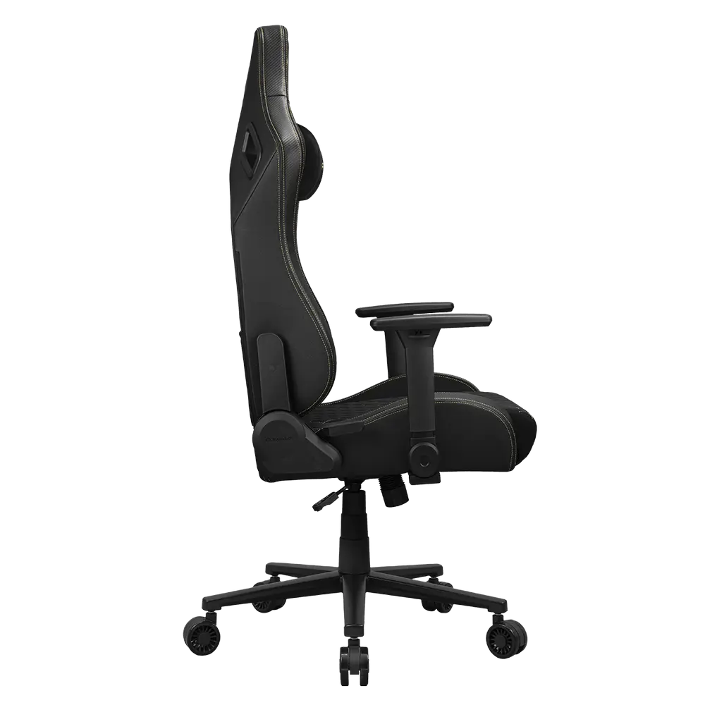 Scaun Gaming Cougar Defensor, Țesătură, PU Piele, Gold F