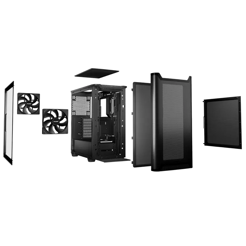 Carcasă PC be quiet! Pure Base 501 Airflow, Midi-Tower, Fără PSU, Negru