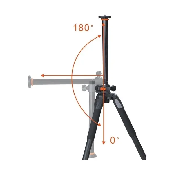 Tripied Video Vanguard ALTA PRO 263AP, Cap panoramic cu 3 căi, Negru