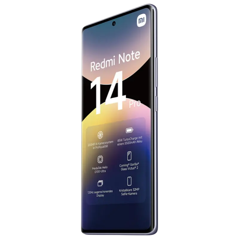 Smartphone Xiaomi Redmi Note 14 Pro 4G, 8GB/256GB, Aurora Purple