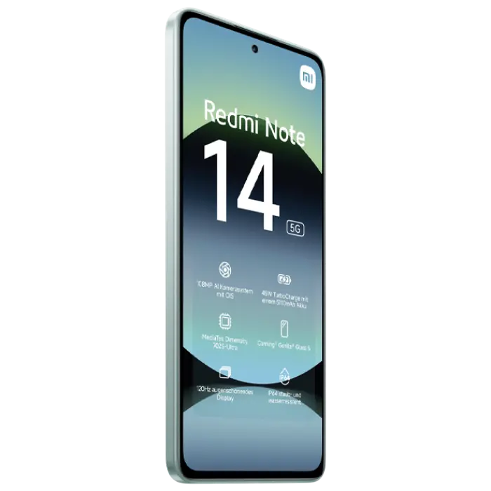 Smartphone Xiaomi Redmi Note 14 5G, 8Gb/265Gb, Corai-verde