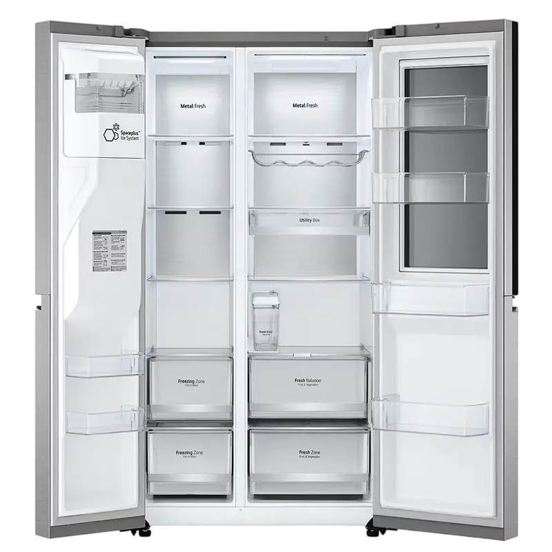 Frigider LG GSXV91MBAE, Argintiu