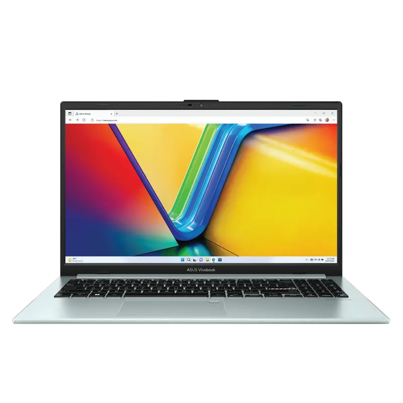 Laptop 15,6" ASUS Vivobook Go 15 E1504FA, Green Grey, AMD Ryzen 5 7520U, 16GB/512GB, Fără SO