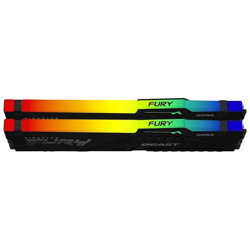 Оперативная память Kingston FURY Beast RGB, DDR5 SDRAM, 6000 МГц, 64Гб, KF560C30BBAK2-64
