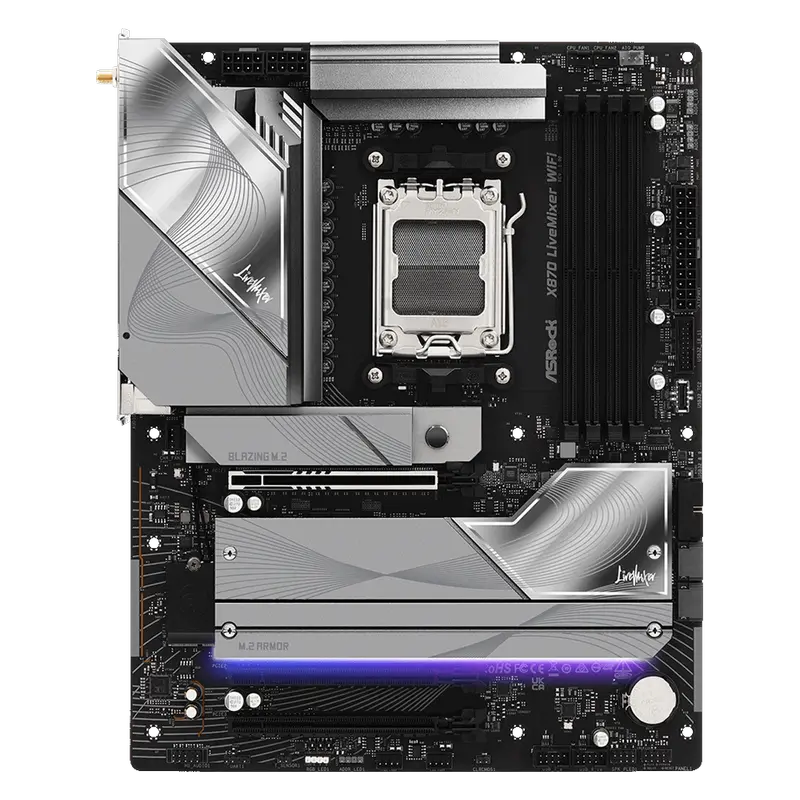Placă de bază ASRock X870 LIVEMIXER WIFI, AM5, AMD X870, ATX