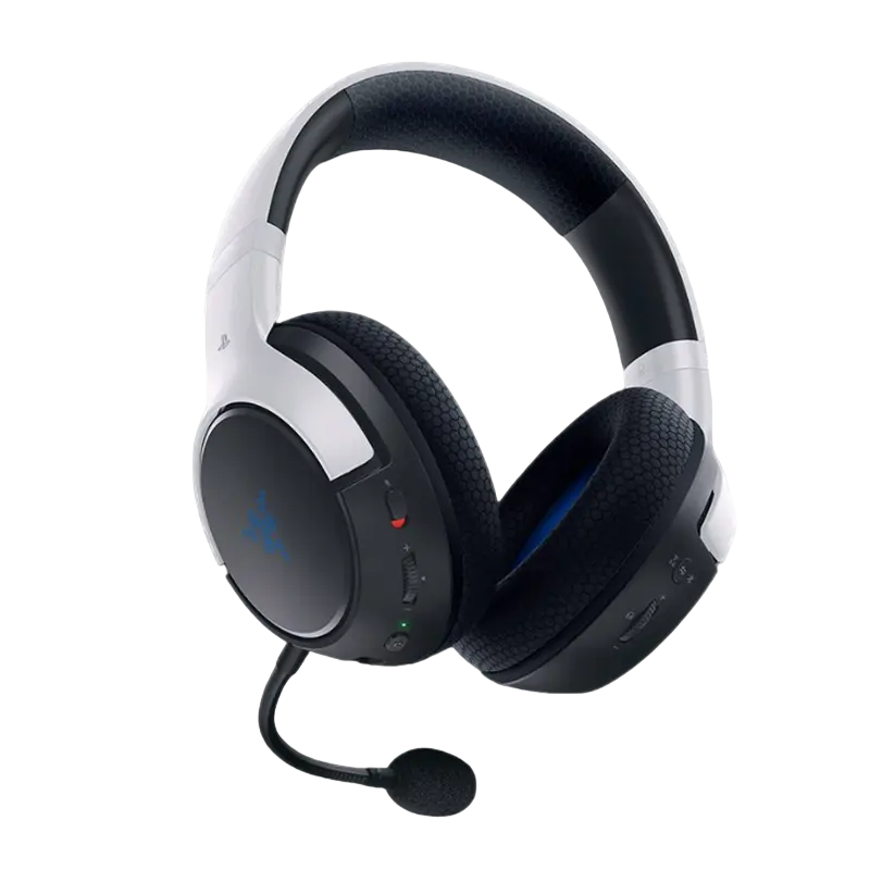 Căști gaming Razer Kaira, Fără fir, Alb | Negru