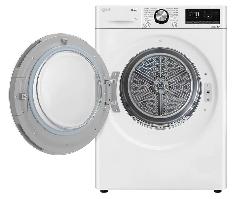 Maşină de uscat LG RH90V9AV2N, 9kg, Alb