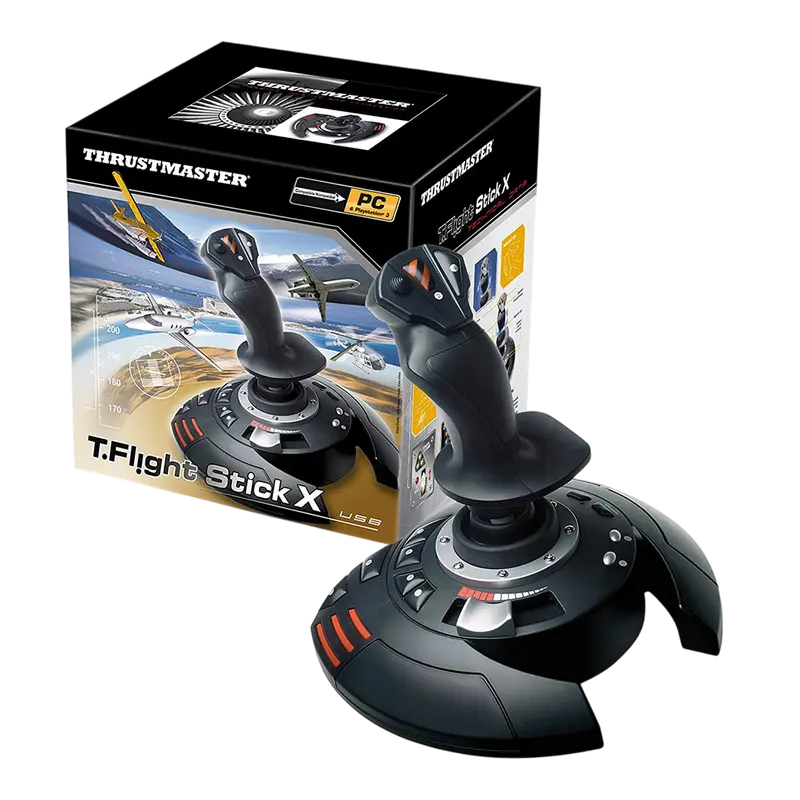 Joystick pentru jocuri Thrustmaster T.Flight Stick X, Negru