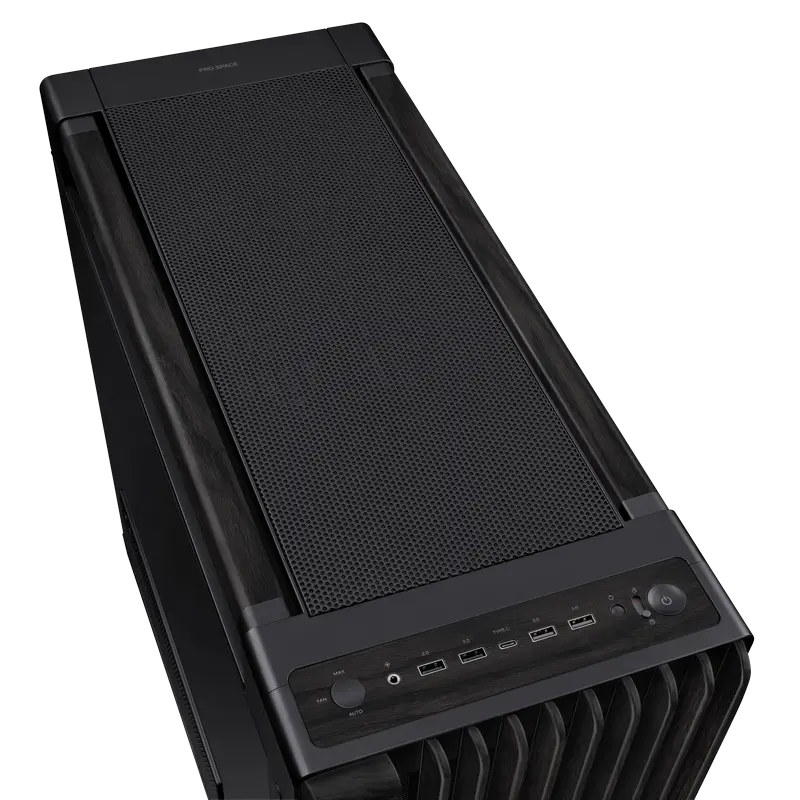 Carcasă PC ASUS ProArt PA602 Wood TG, Midi-Tower, Negru