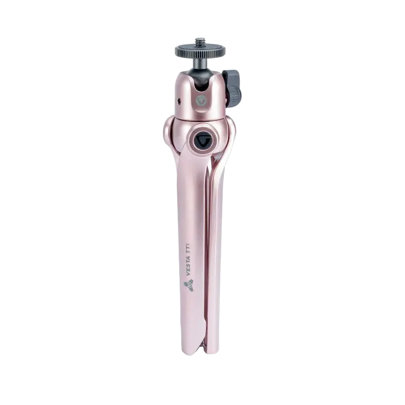 Mini trepied Vanguard VESTA TT1 ROSE, Cap trepied de minge, Roz
