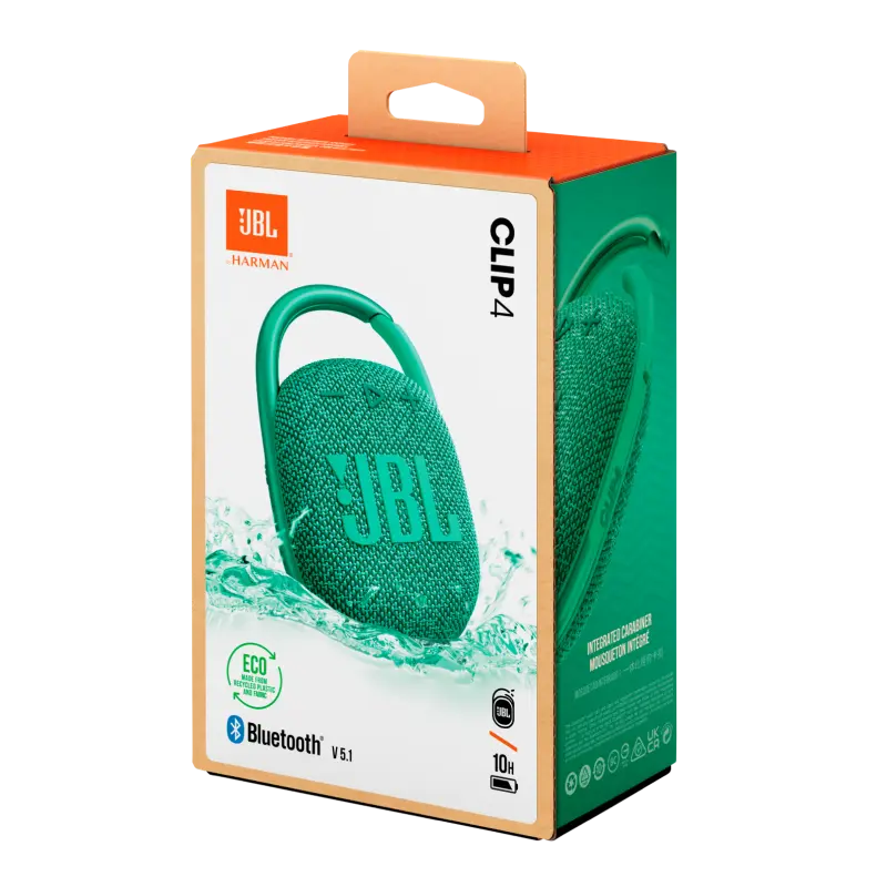 Boxă portabilă JBL Clip 4 ECO, Verde