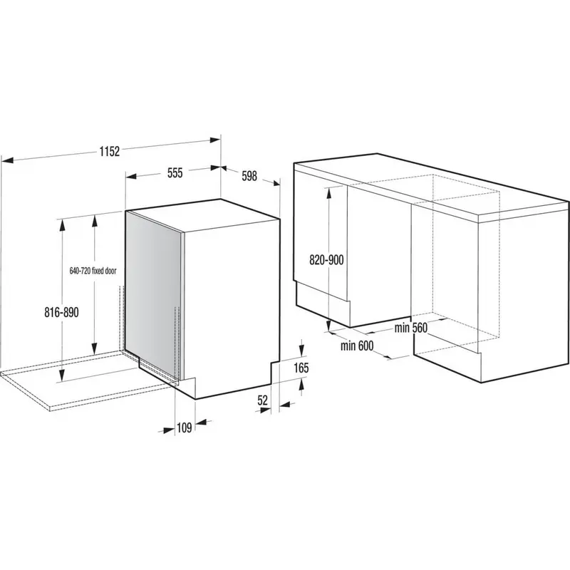 Mașină de spălat vase Gorenje GV16D5, Alb