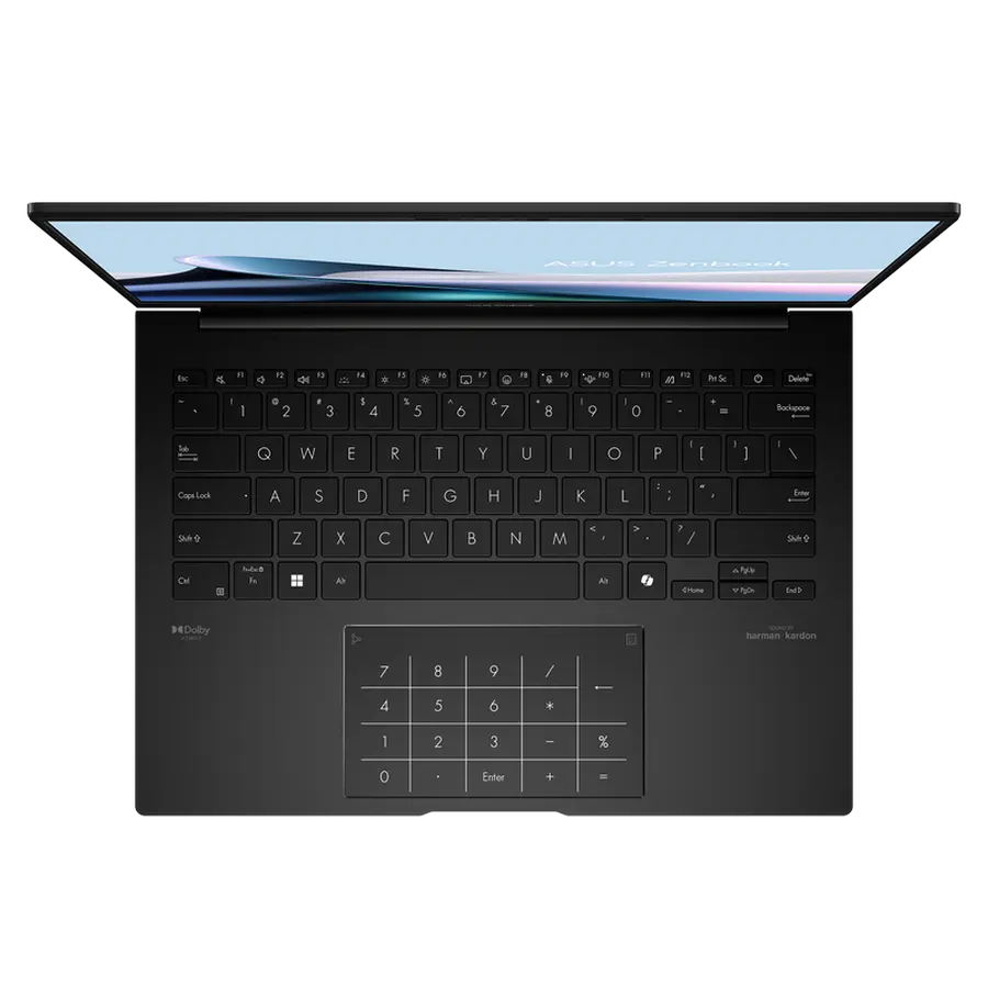 Laptop 14" ASUS Zenbook 14 OLED UX3406HA, Jade Black, AMD Ryzen 7 8840HS, 16GB/1024GB, Fără SO