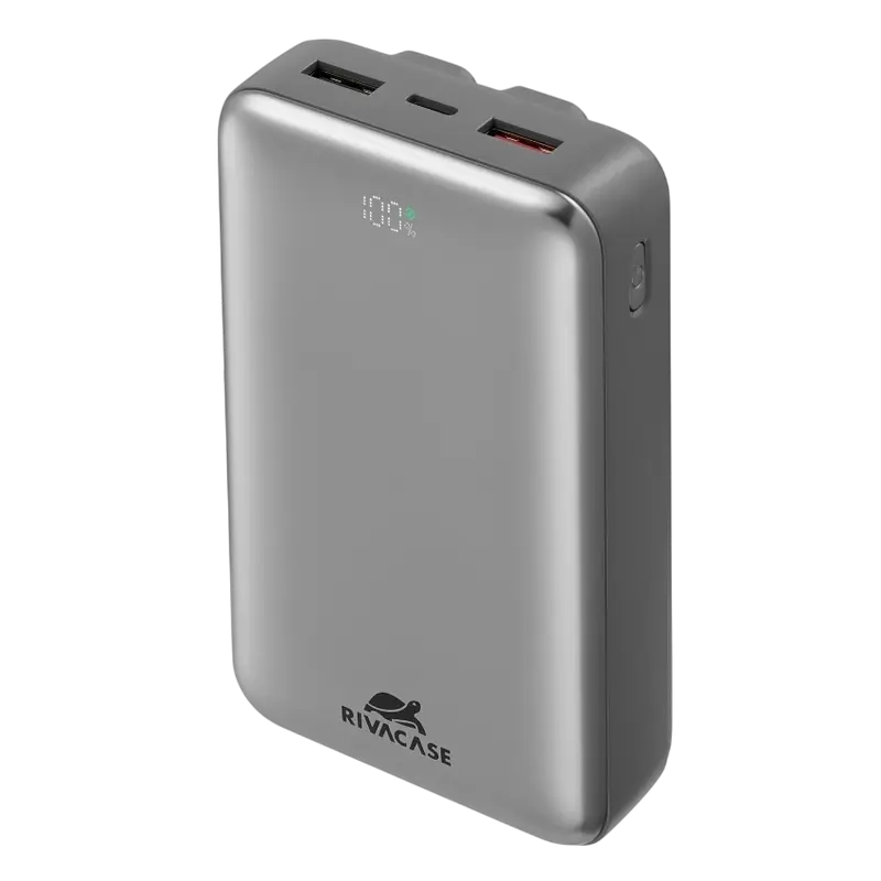 Încărcător portabil Rivacase VA2612, 20000mAh, Argintiu