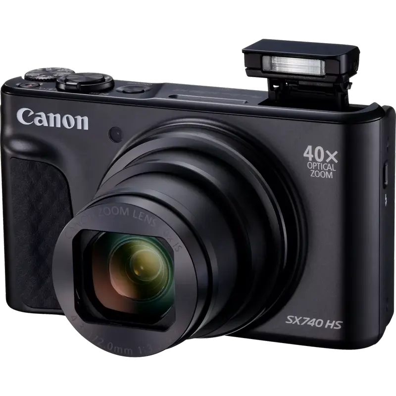Aparat Foto Compact Canon PowerShot SX740 HS Lite Edition Travel Kit, Negru
