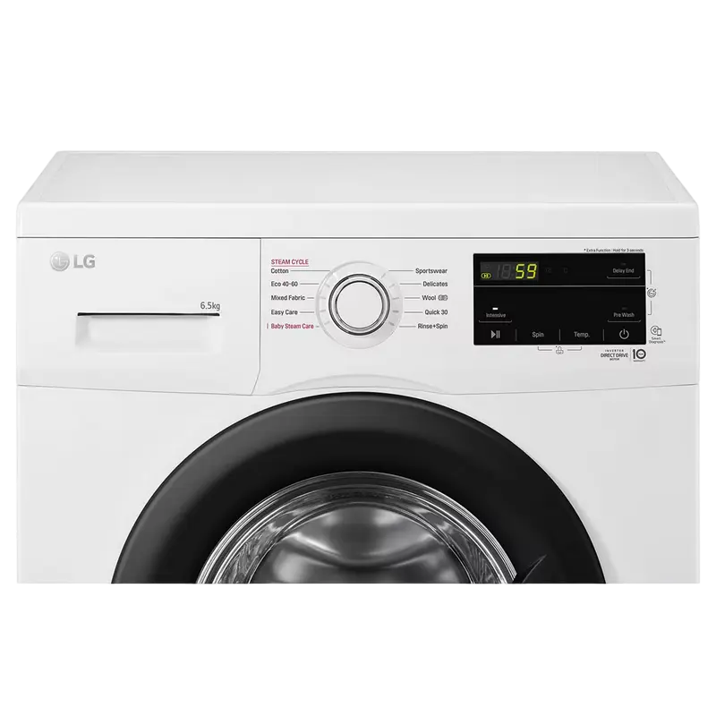 Mașină de spălat LG F2J3WSBWE, 6,5kg, Alb