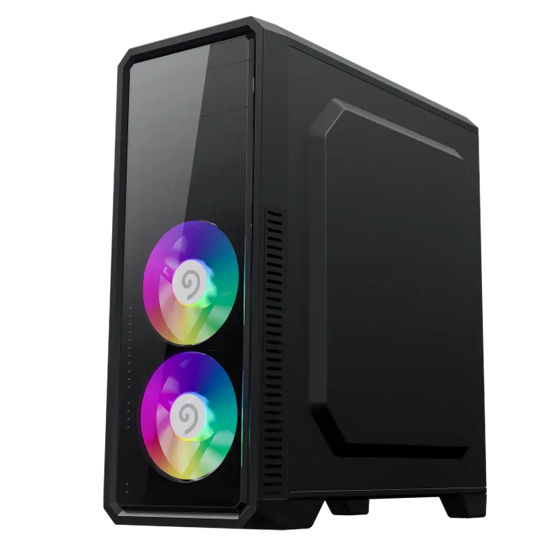Компьютерный корпус Gamemax G561-BK, Midi-Tower, Без блока питания, Чёрный