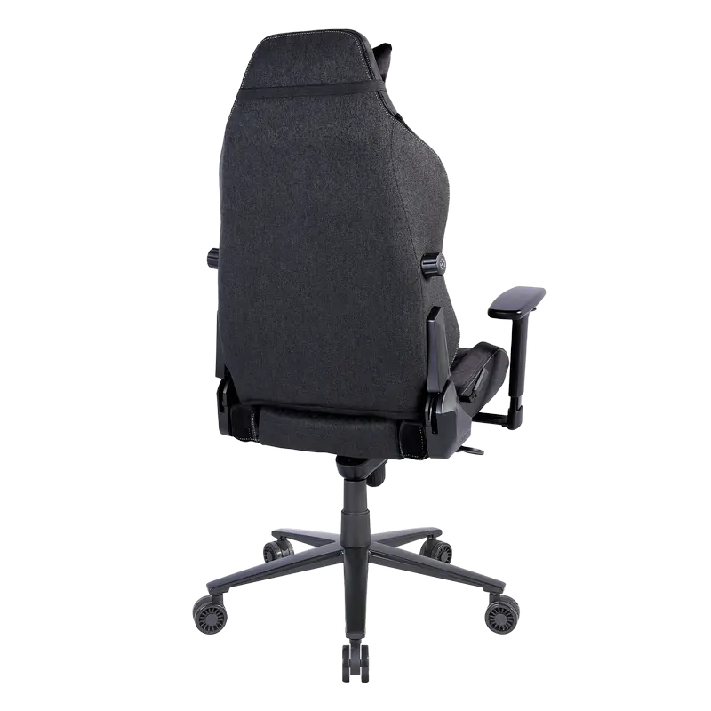 Scaun Gaming HATOR Ironsky Fabric, Țesătură, PU Piele, Negru