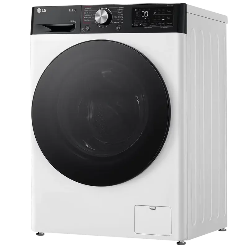 Mașină de spălat și uscat LG F4DR711S2H, 11kg, Alb