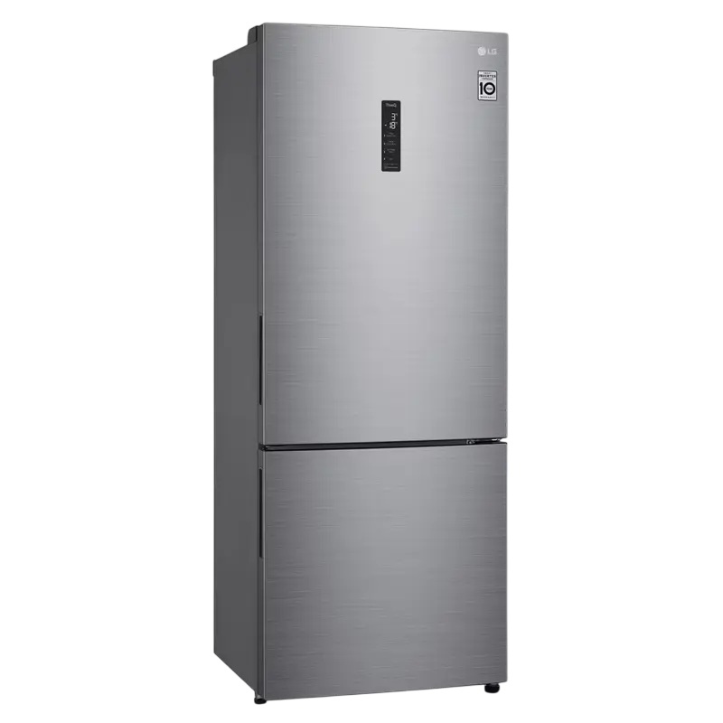 Холодильник LG GBB566PZHMN, Нержавеющая сталь