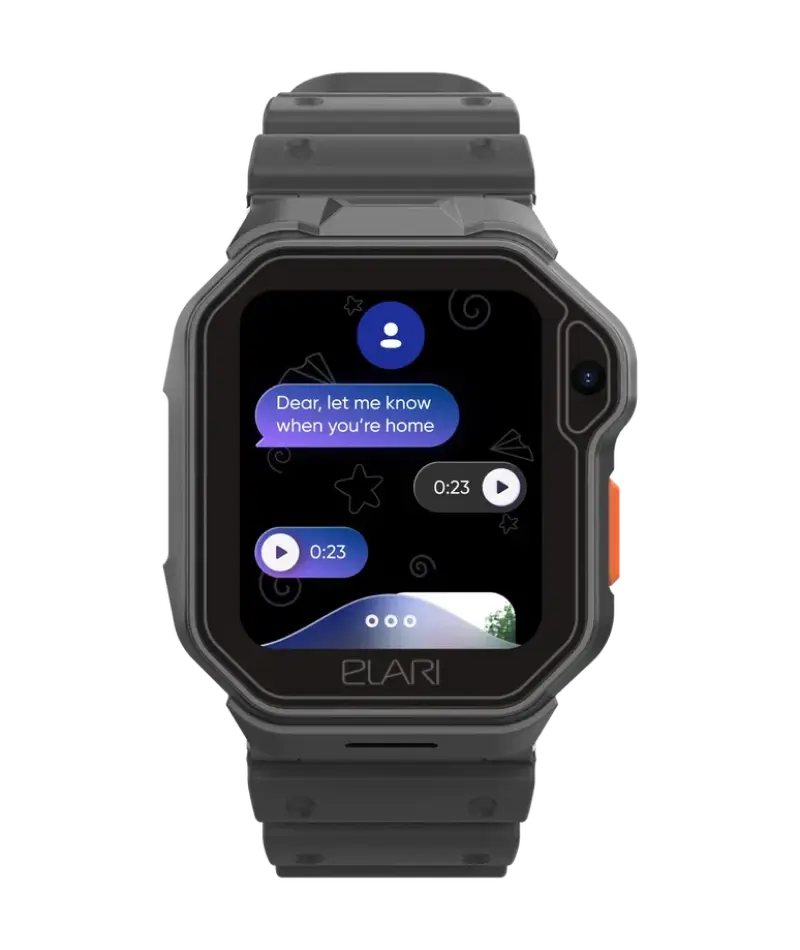 Ceasuri pentru copii Elari KidPhone Techno 4G, 44mm, Negru