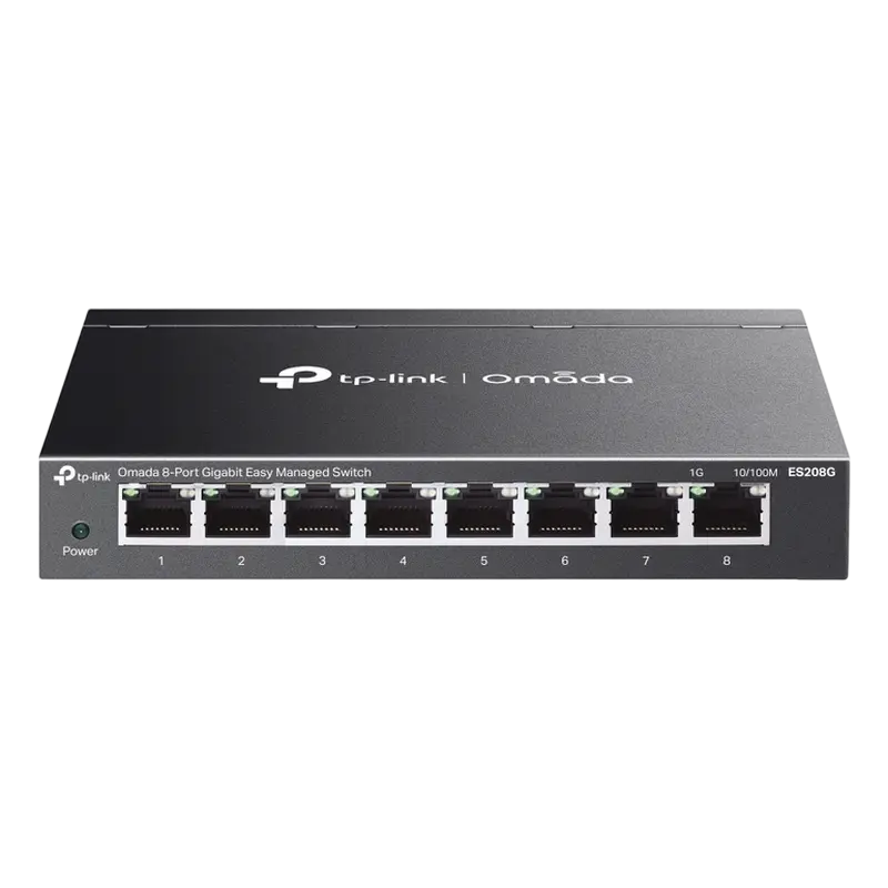 Switch de rețea TP-LINK ES208G, 8x ..