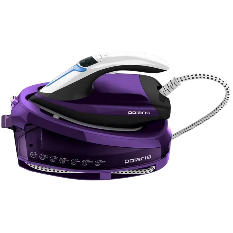 Fier de călcat cu generator de abur Polaris PSS7510K, 3000W, Violet | Negru