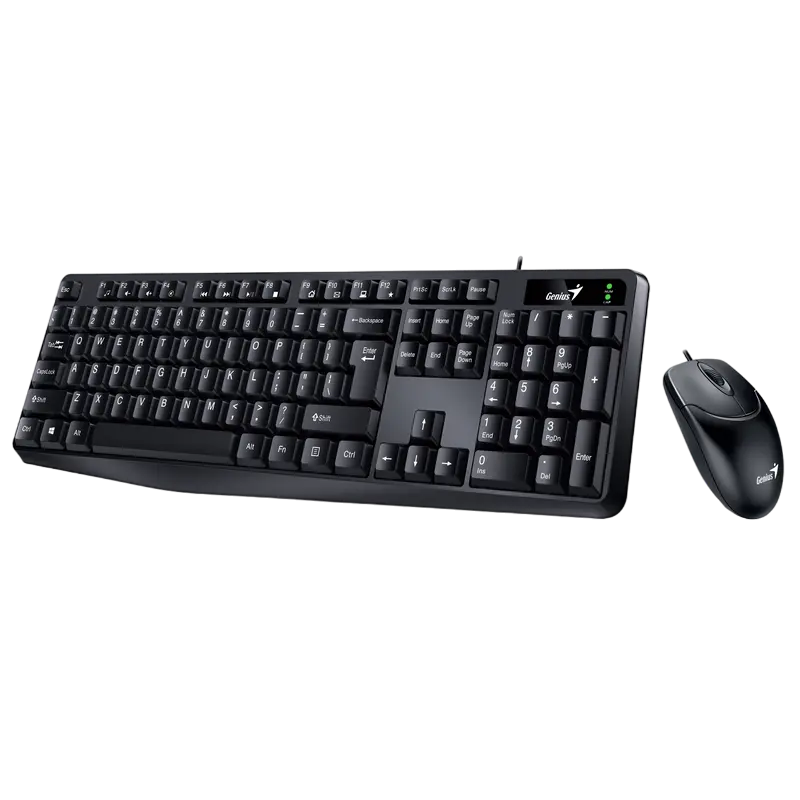 Set Tastatură + Mouse Genius KM-170, Cu fir, Negru