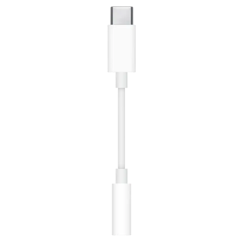 Adaptor USB Apple USB-C to 3.5mm Headphone Jack Adapter, USB Type-C/3.5 mm, Alb