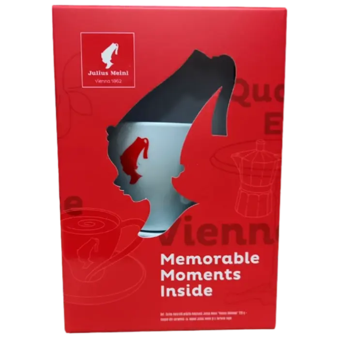 Set de cafea Julius Meinl Vienna Melange, 220 g + Cană