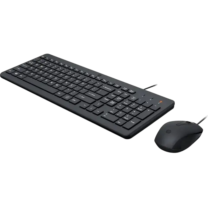 Set Tastatură + Mouse HP 150, Cu fir, Negru