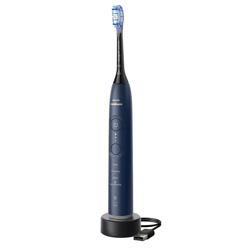 Periuța de dinți electrică sonică Philips HX7423/01, Albastru