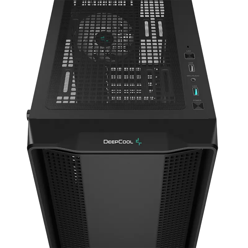 Carcasă PC Deepcool CC560  ARGB V2, Midi-Tower, Fără PSU, Negru