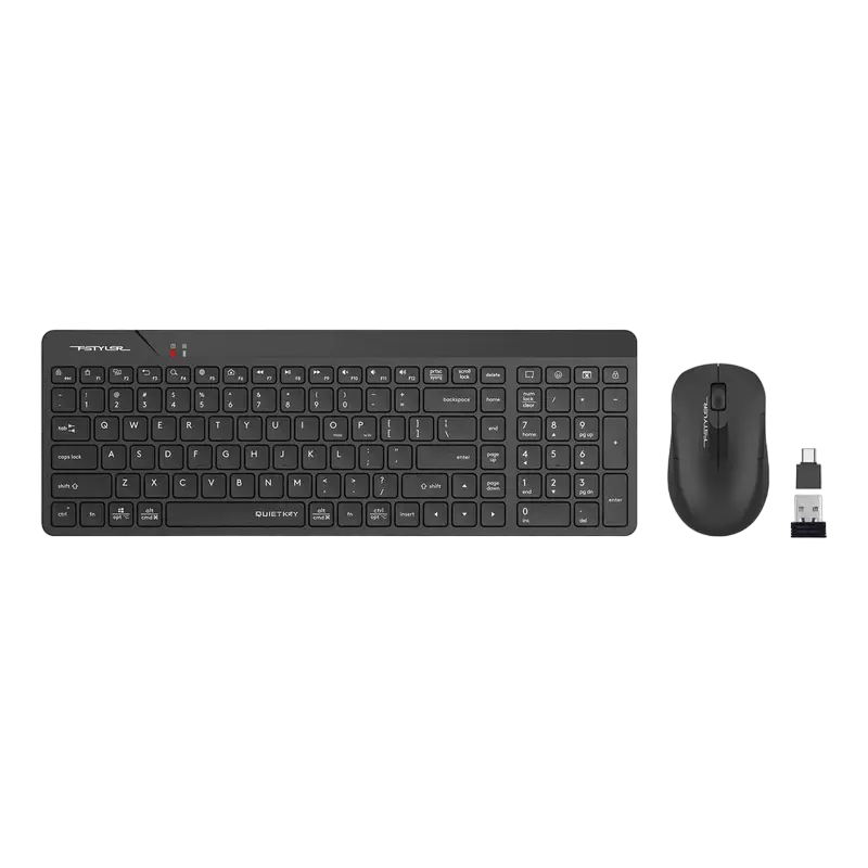 Клавиатура и мышь A4Tech FG2300 Air, Беспроводное, Чёрный | Серый