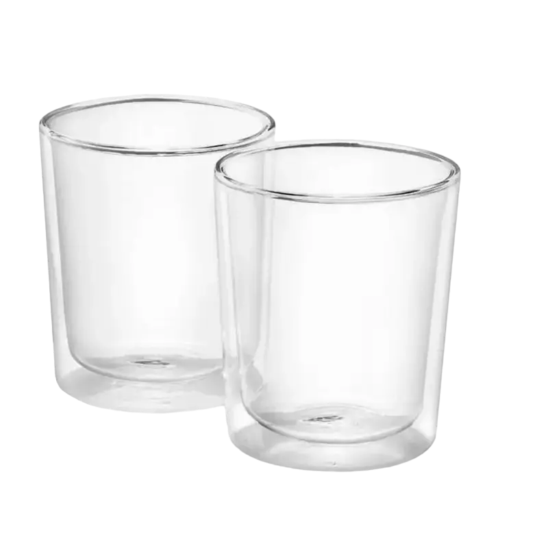 Set de pahare DeLongh DLSC318, 400 ml, 2 buc, Transparent